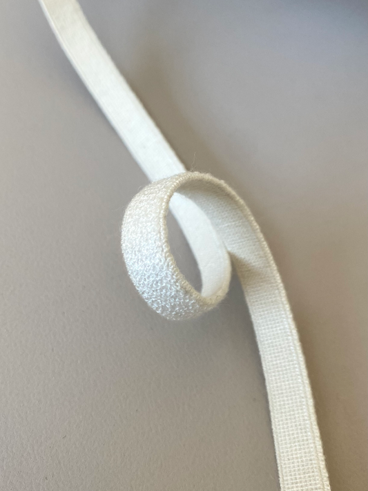 9 mm Tencel Flat Elastic – White