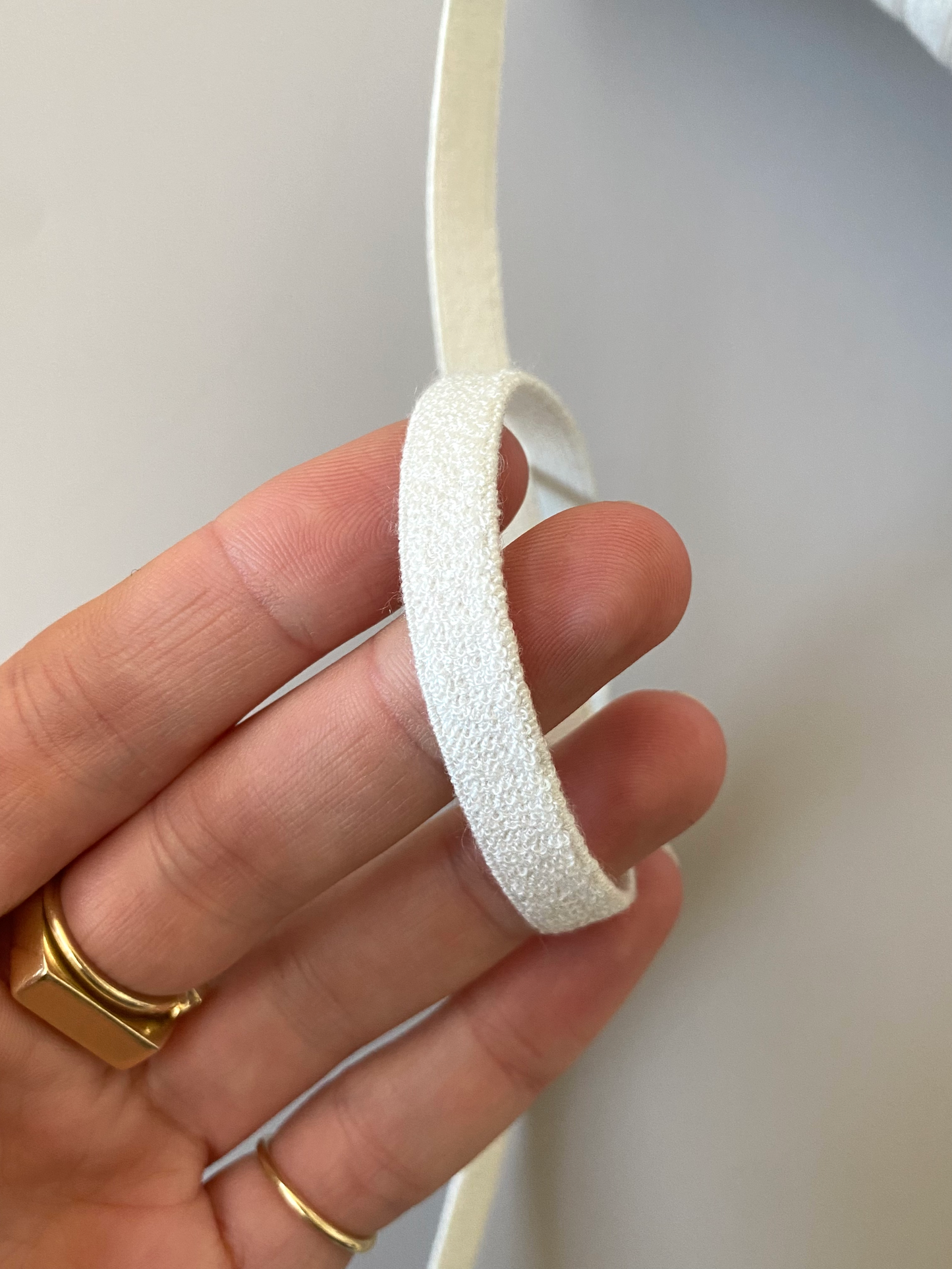 9 mm Tencel Flat Elastic – White