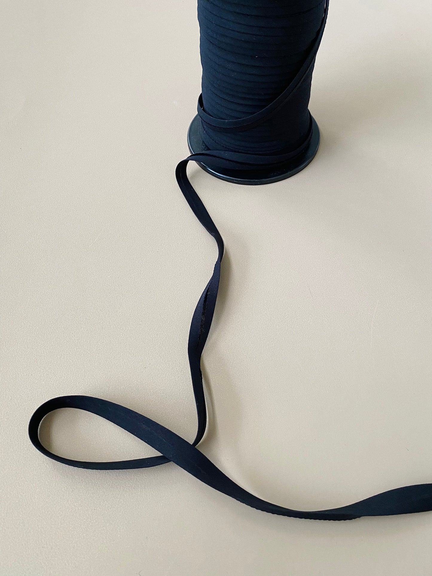 12mm Full Fold Bias Binding Tape - Organic Cotton - Black