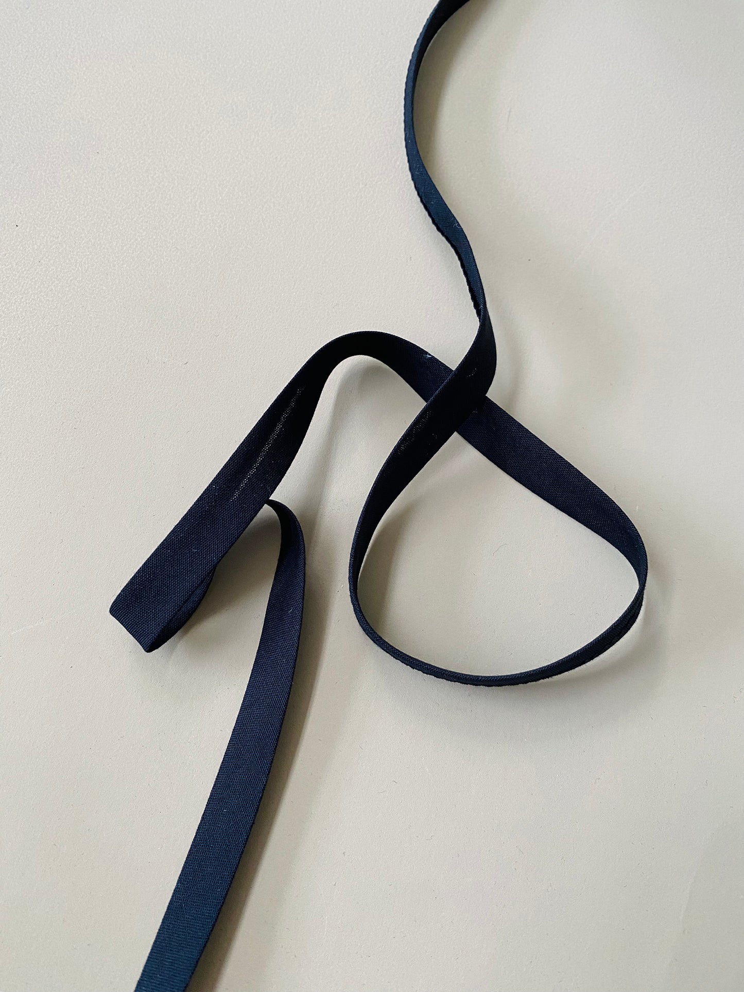 12mm Full Fold Bias Binding Tape - Organic Cotton - Black