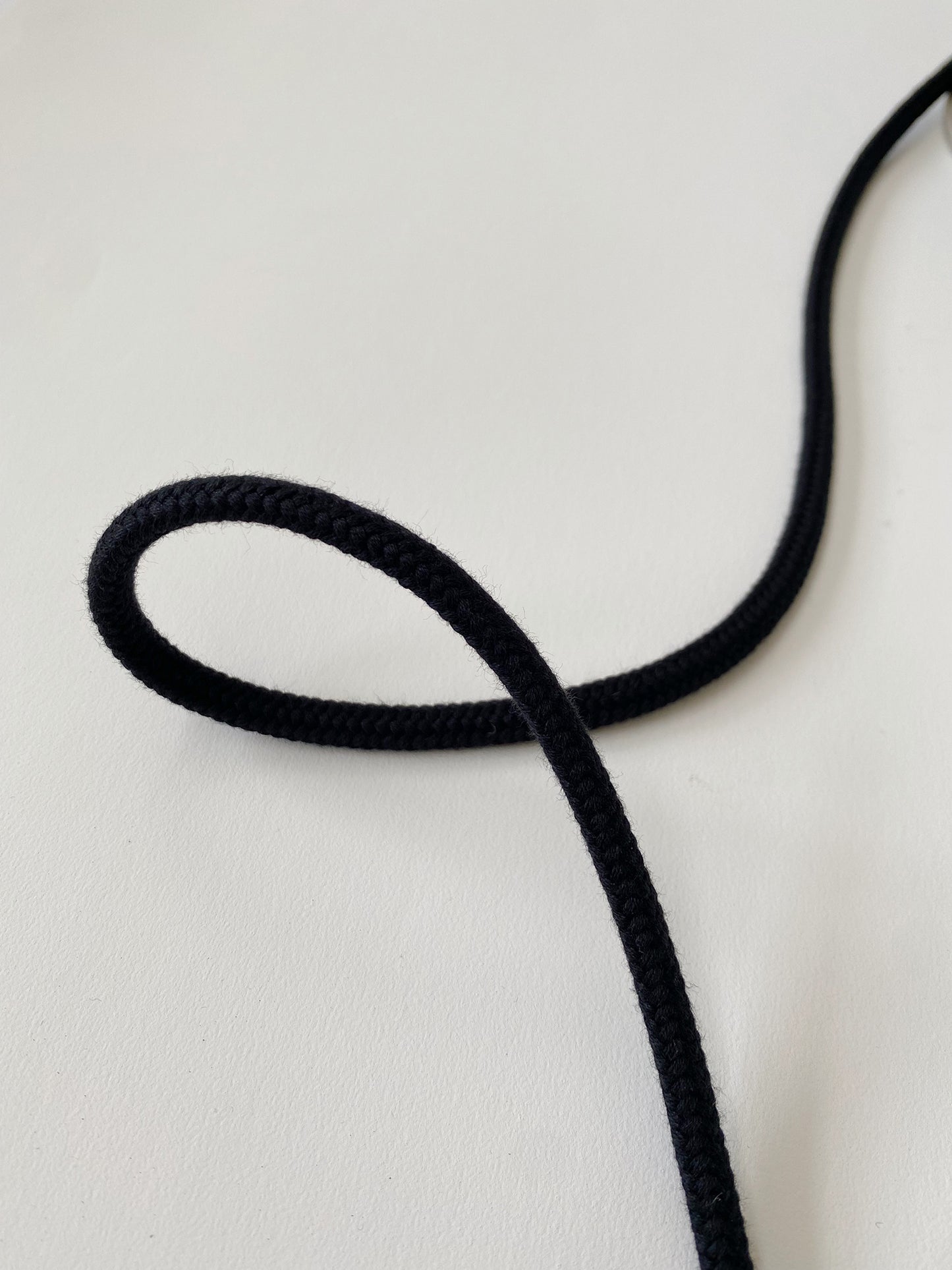7mm Cord - 100% Cotton - Black
