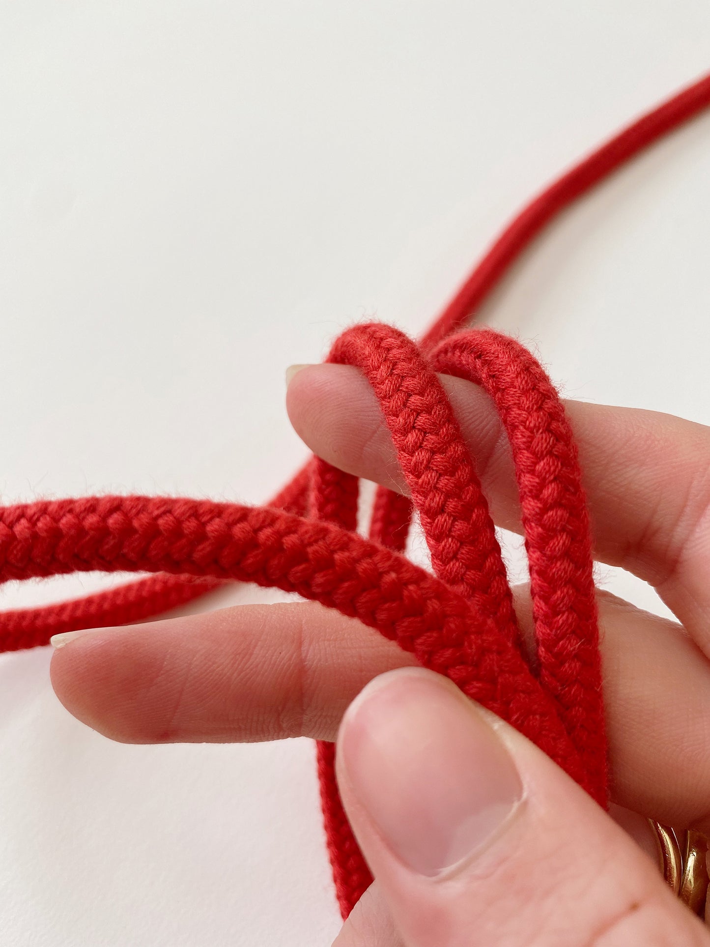 7mm Cord - 100% Cotton - Cherry Red