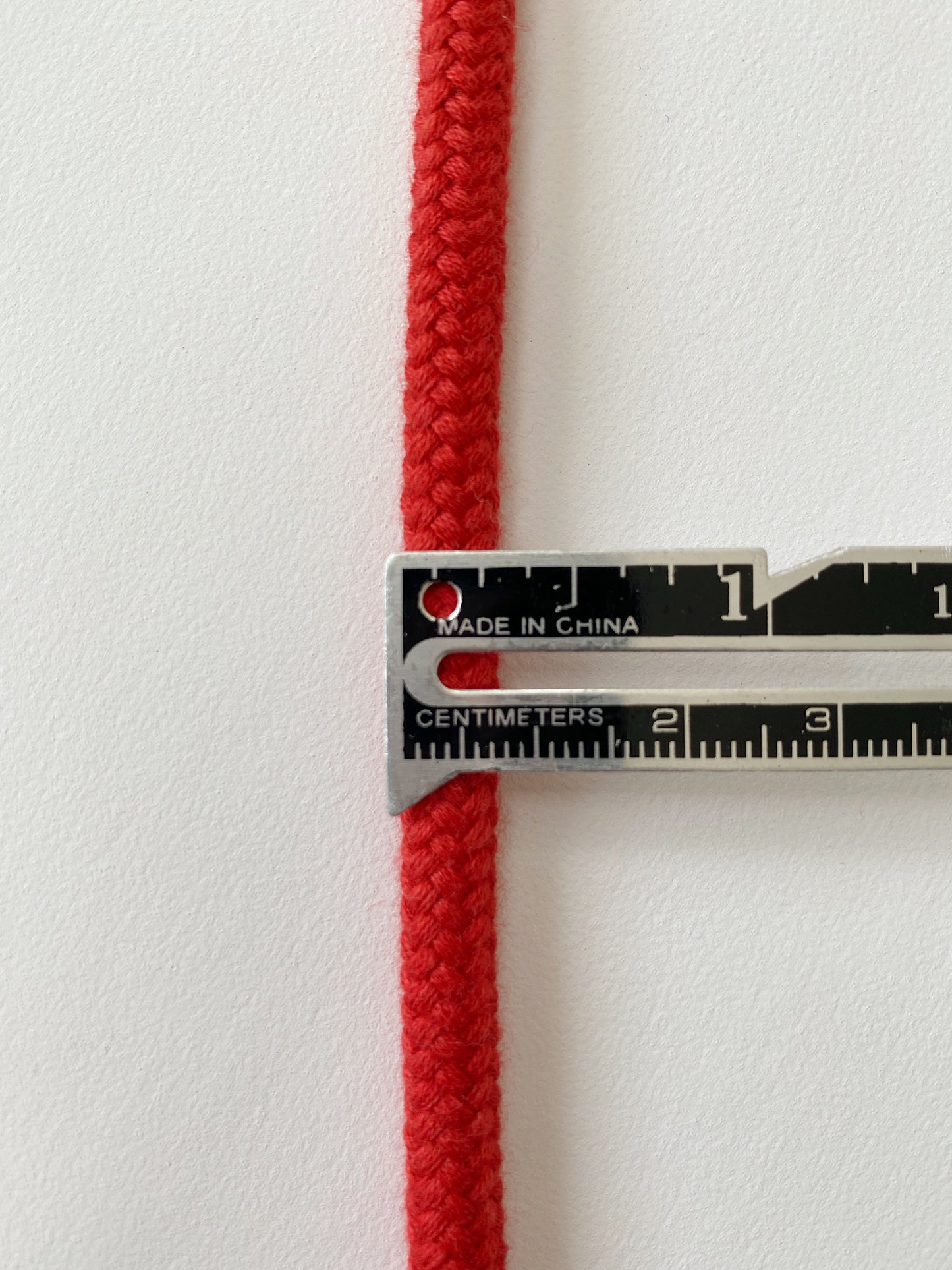 7mm Cord - 100% Cotton - Cherry Red