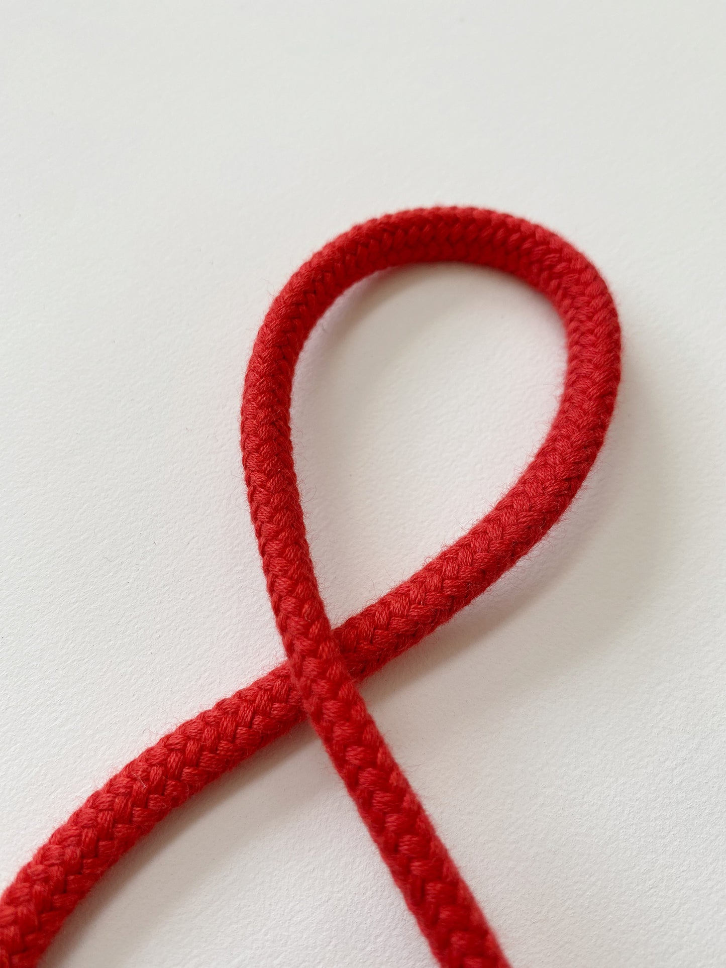 7mm Cord - 100% Cotton - Cherry Red