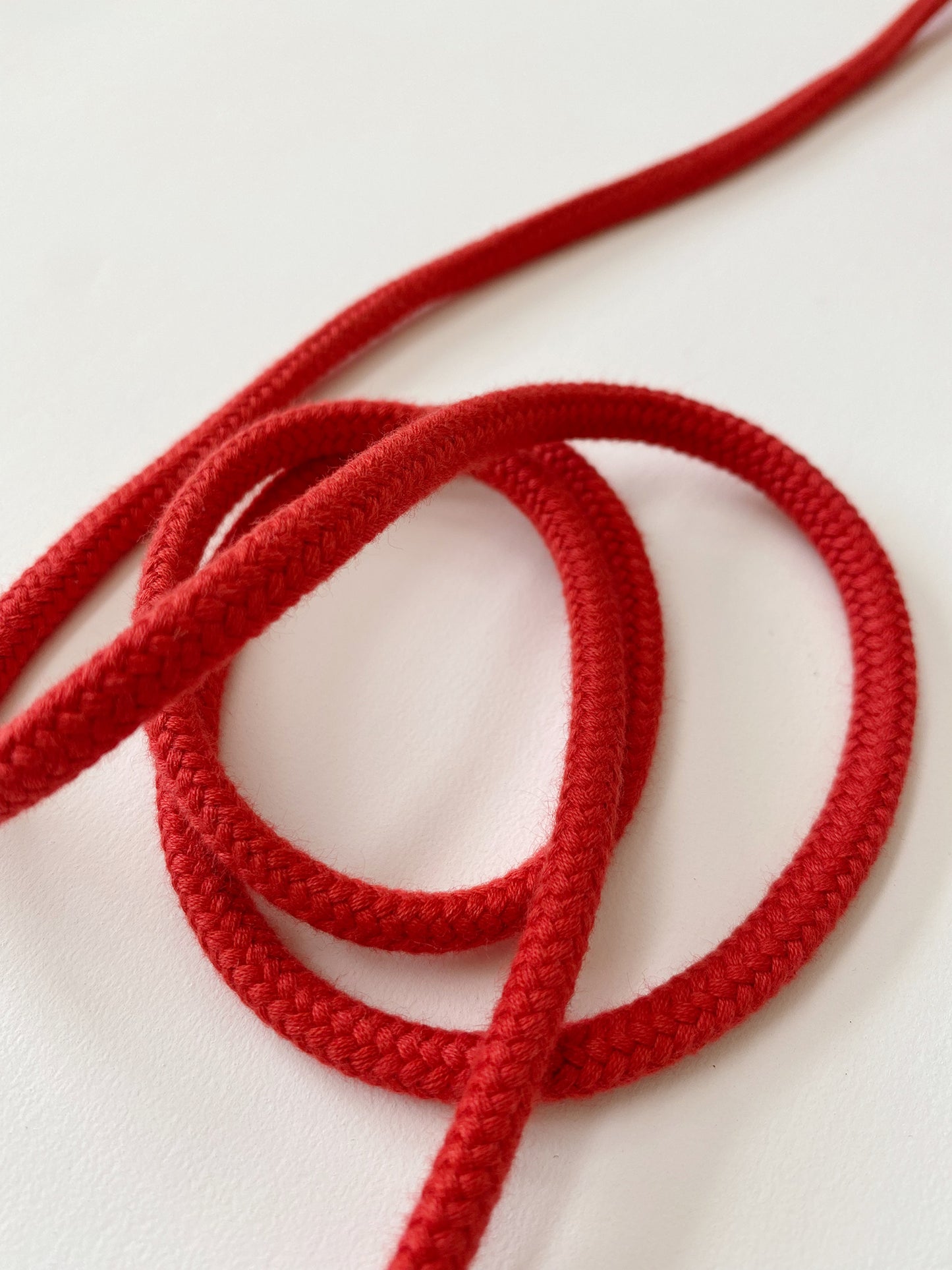 7mm Cord - 100% Cotton - Cherry Red