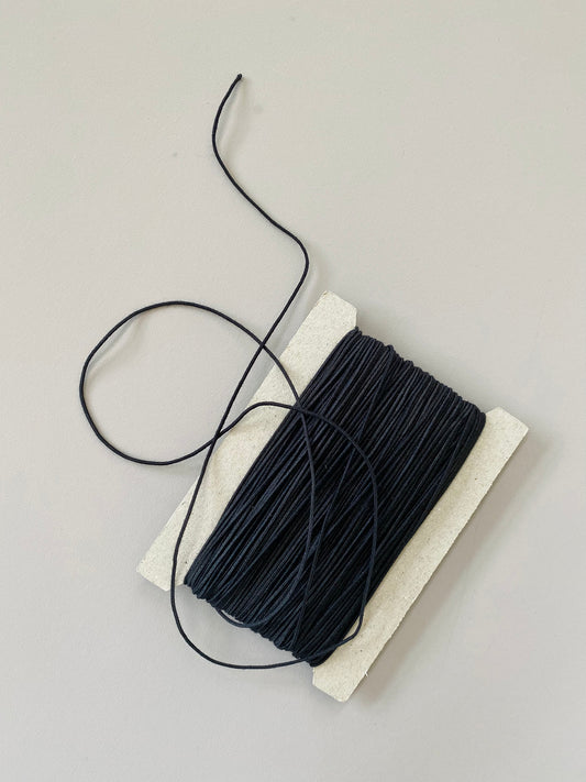 1.1 mm Round Elastic – Black