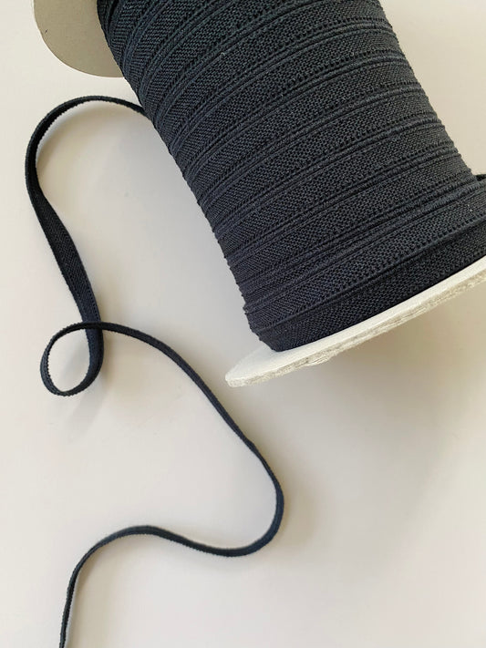 11 mm Flat Elastic – Black