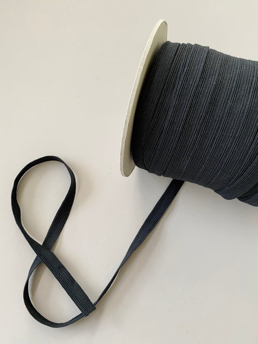 13 mm Flat Elastic – Black