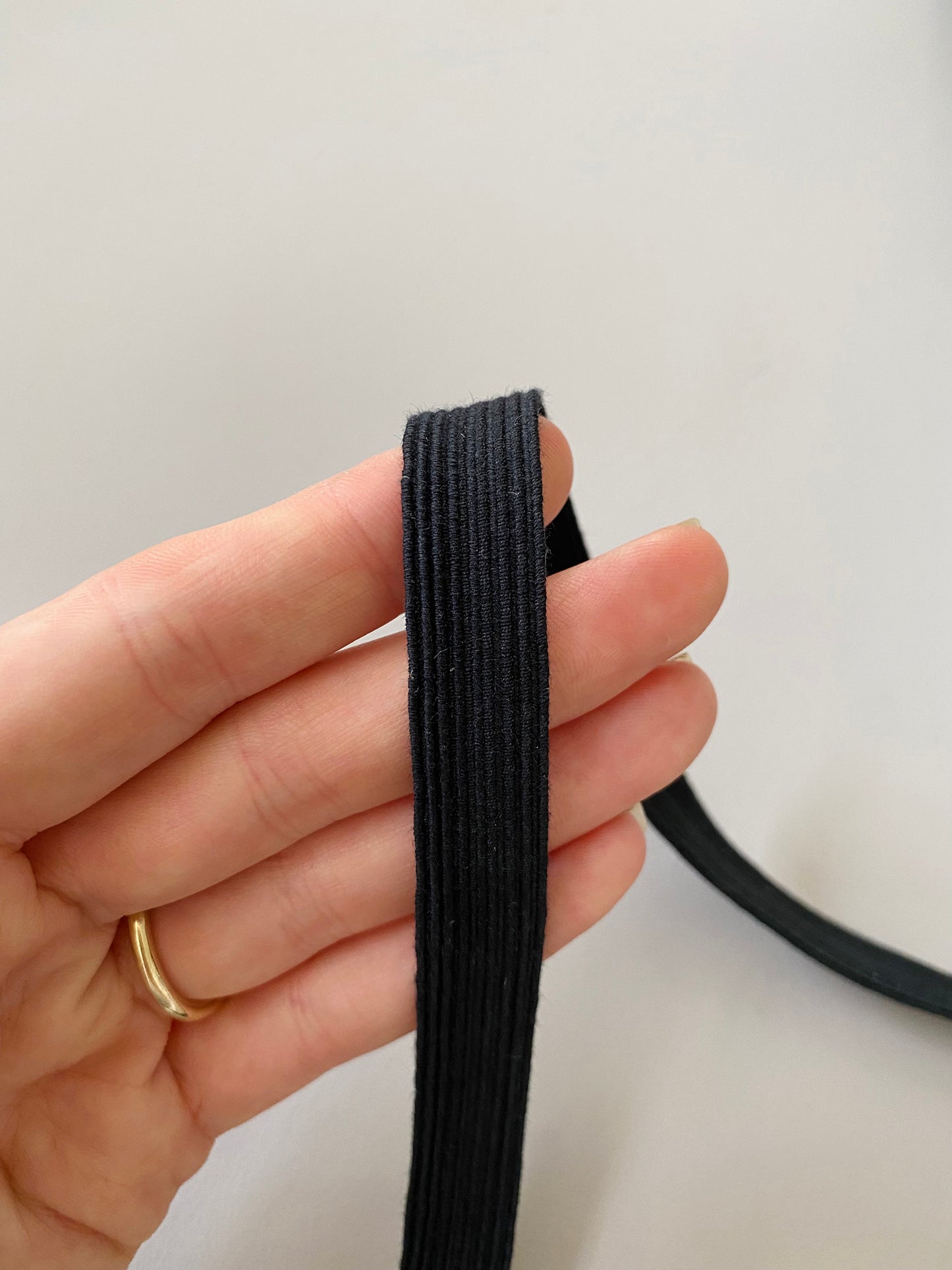 13 mm Flat Elastic – Black