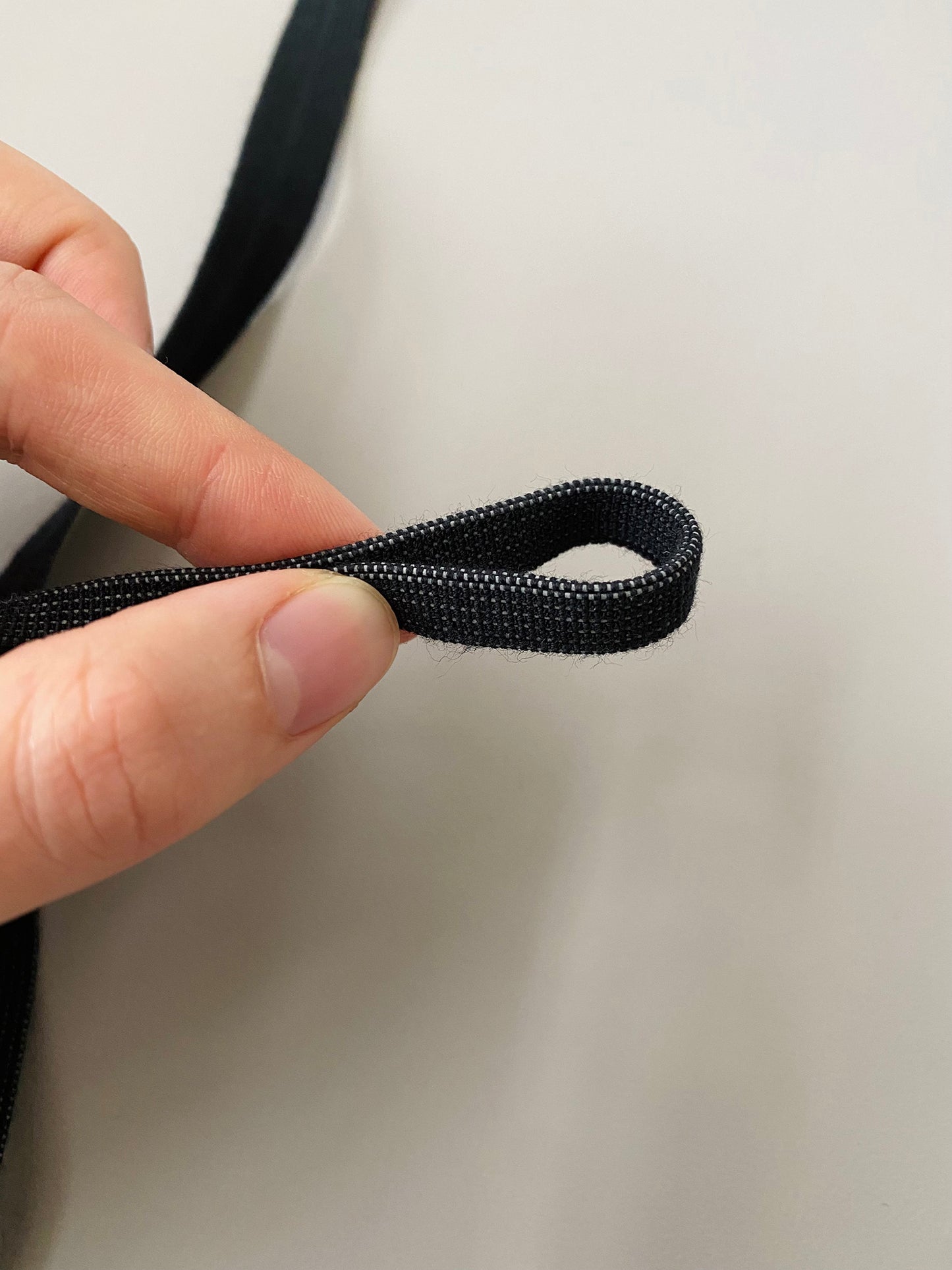 15 mm Fold Over Elastic – Black