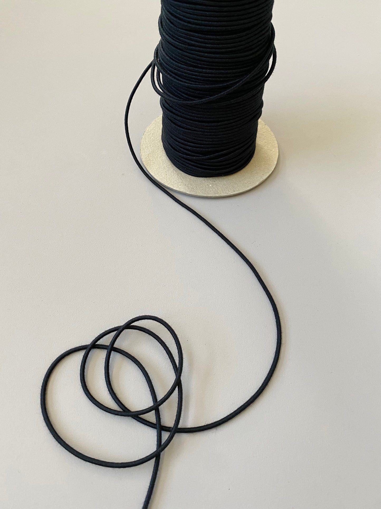 2.2 mm Round Elastic – Black