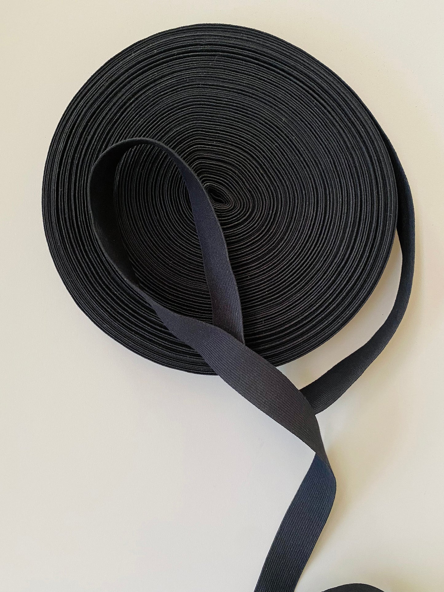 28 mm Flat Elastic – Black