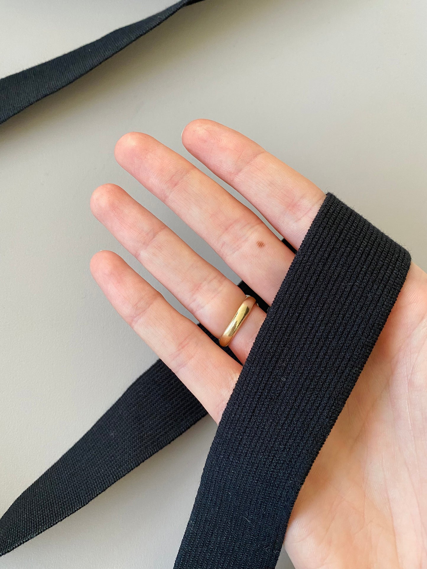 28 mm Flat Elastic – Black