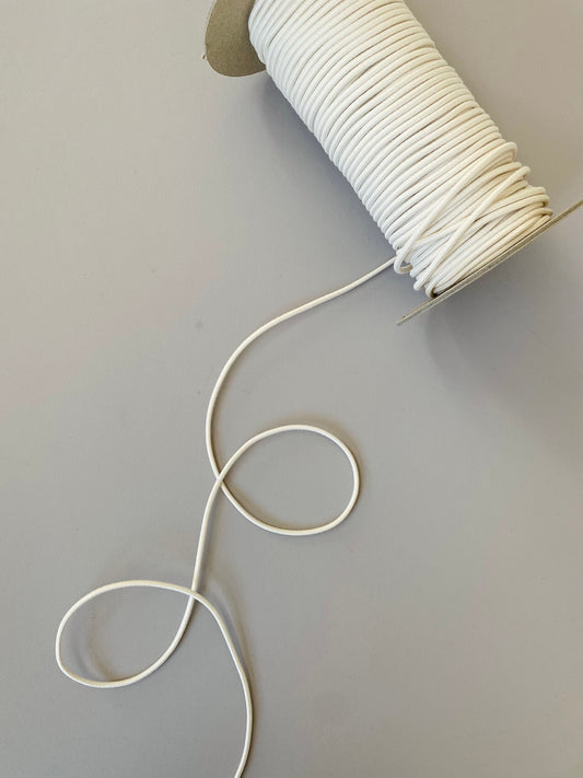 3 mm Round Elastic – Undyed