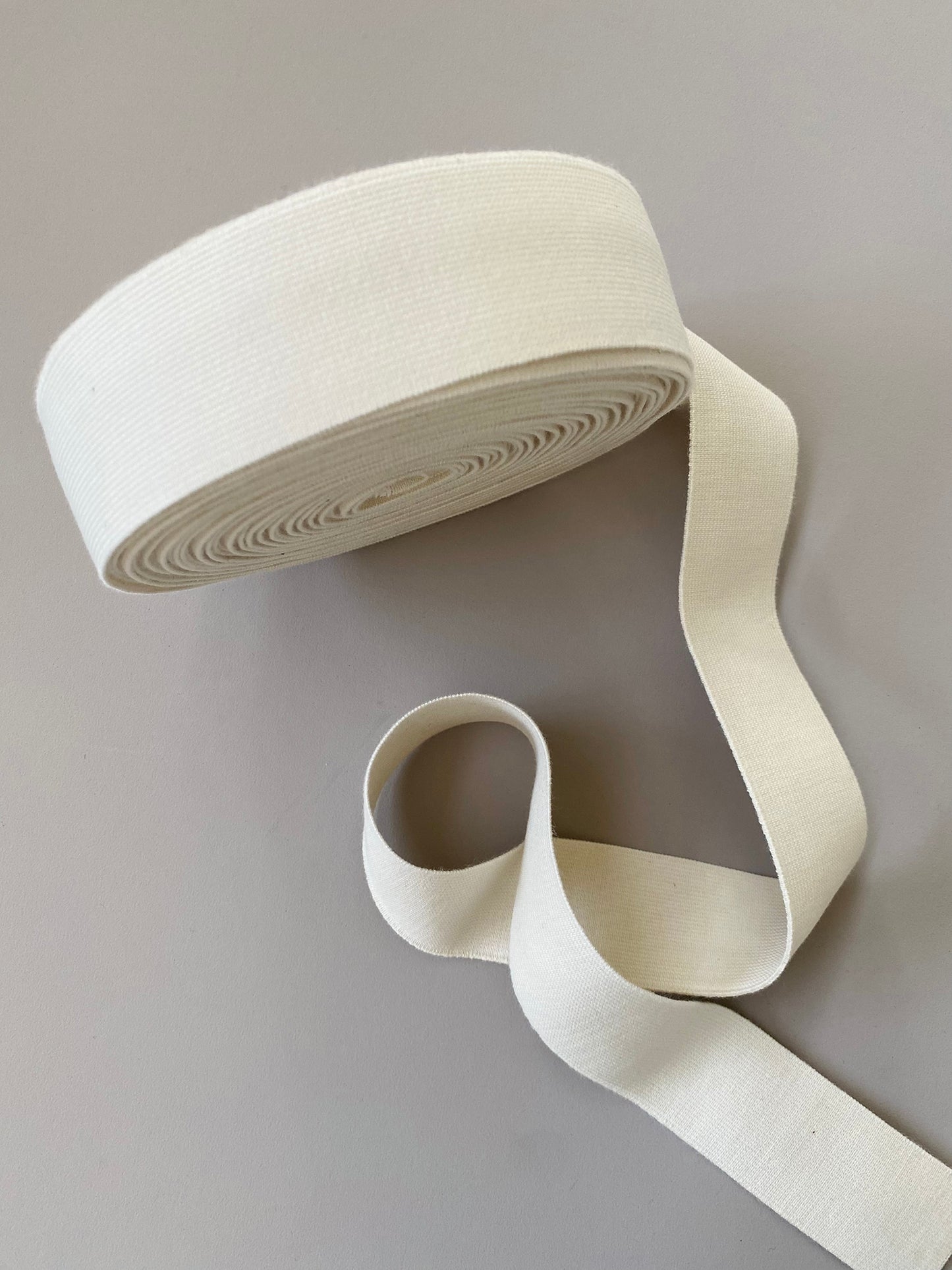 40 mm Flat Elastic Soft – Undyed