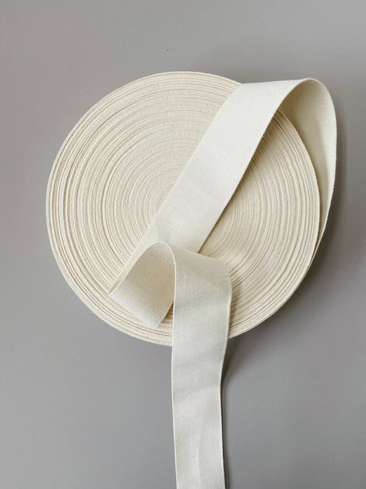 50 mm Flat Elastic – Undyed