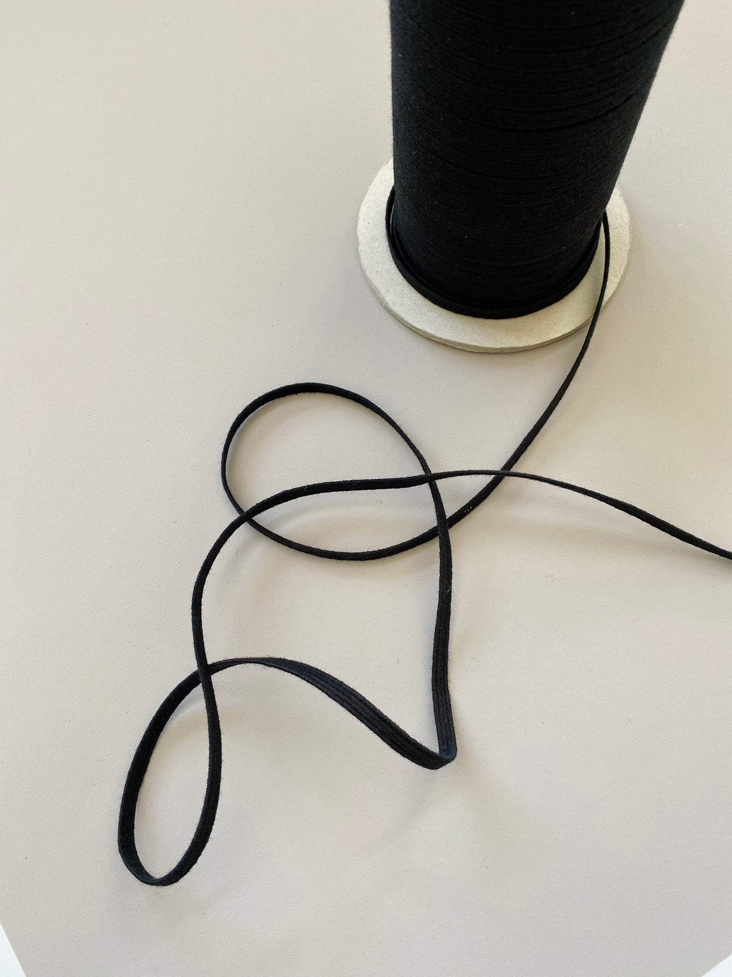 6 mm Flat Elastic – Black