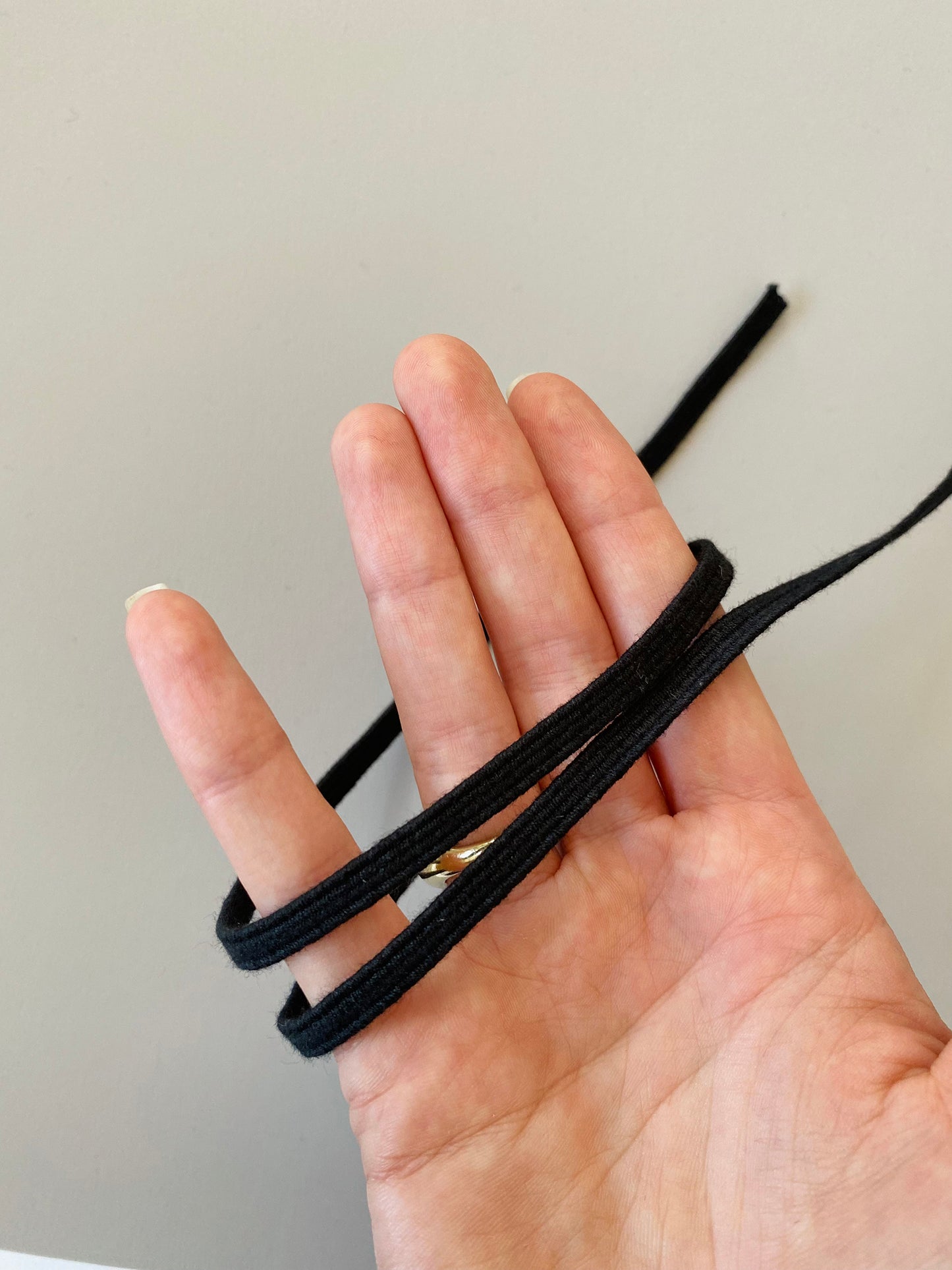 6 mm Flat Elastic – Black