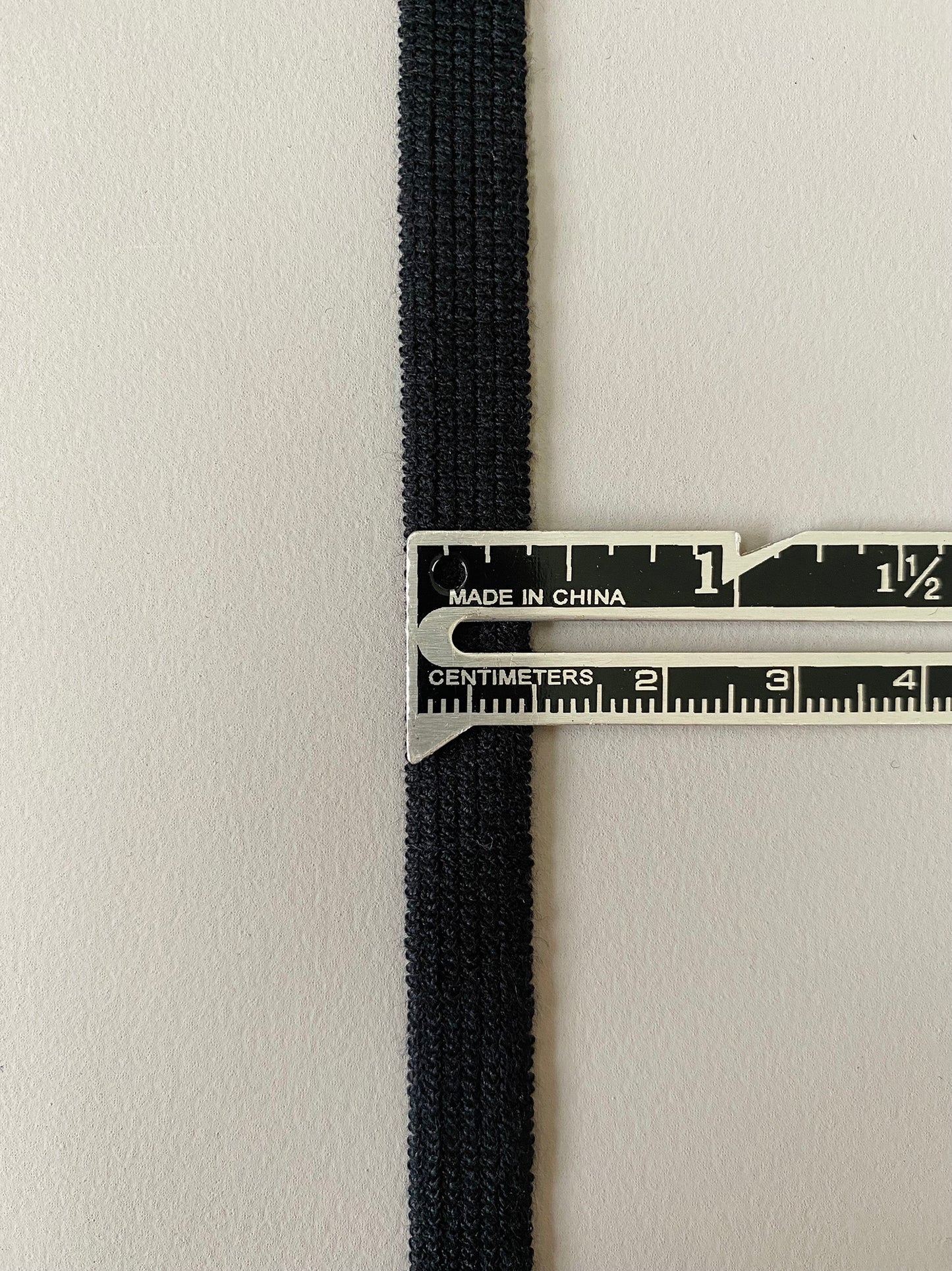 9.5 mm Flat Elastic – Black