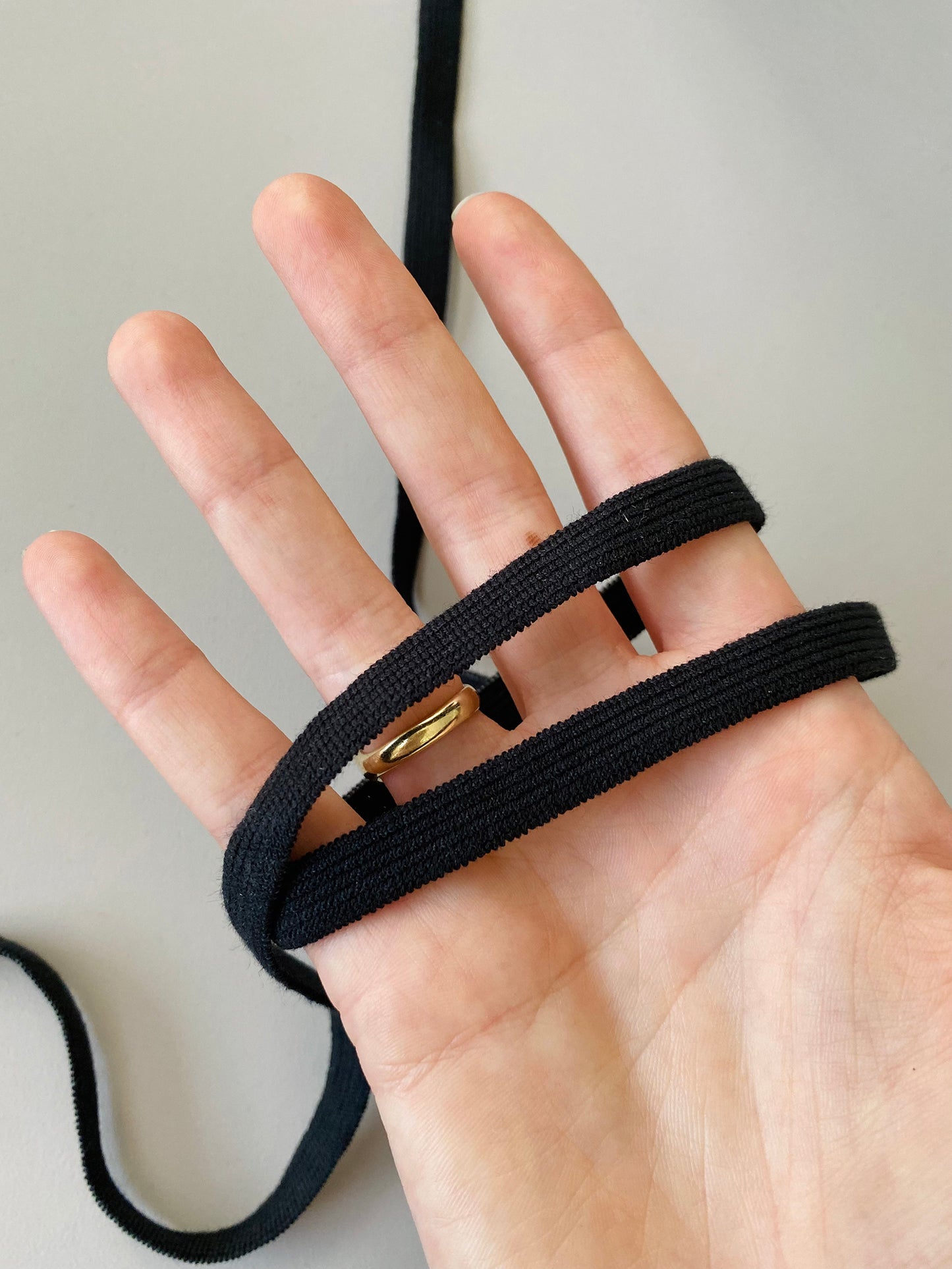 9.5 mm Flat Elastic – Black