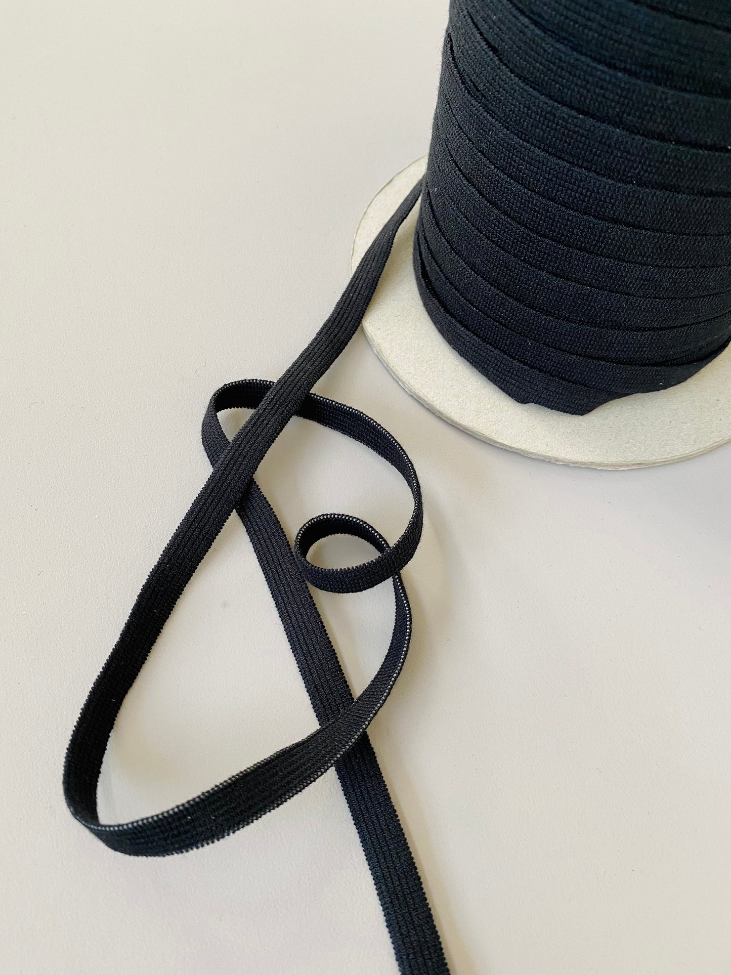9.5 mm Flat Elastic – Black