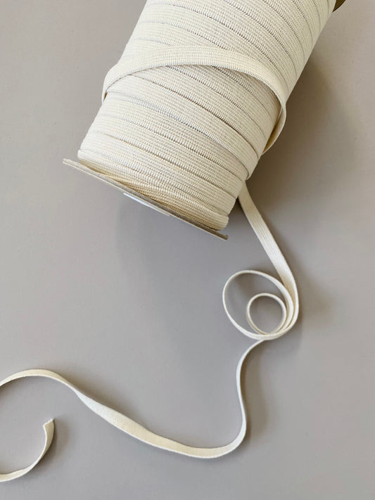 9.5 mm Flat Elastic – Undyed