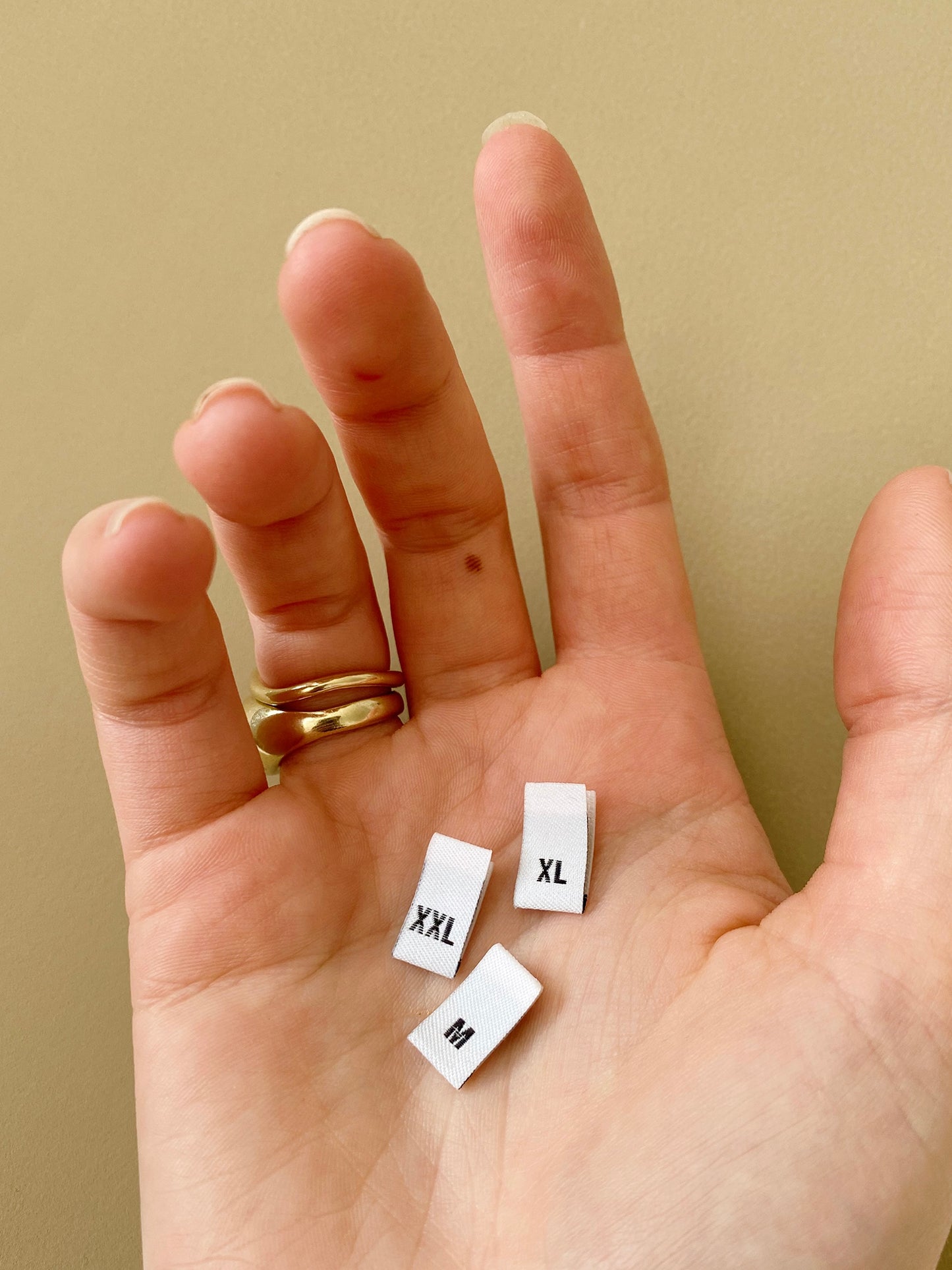 Surplus - Recycled PET Size Labels - Multiple sizes