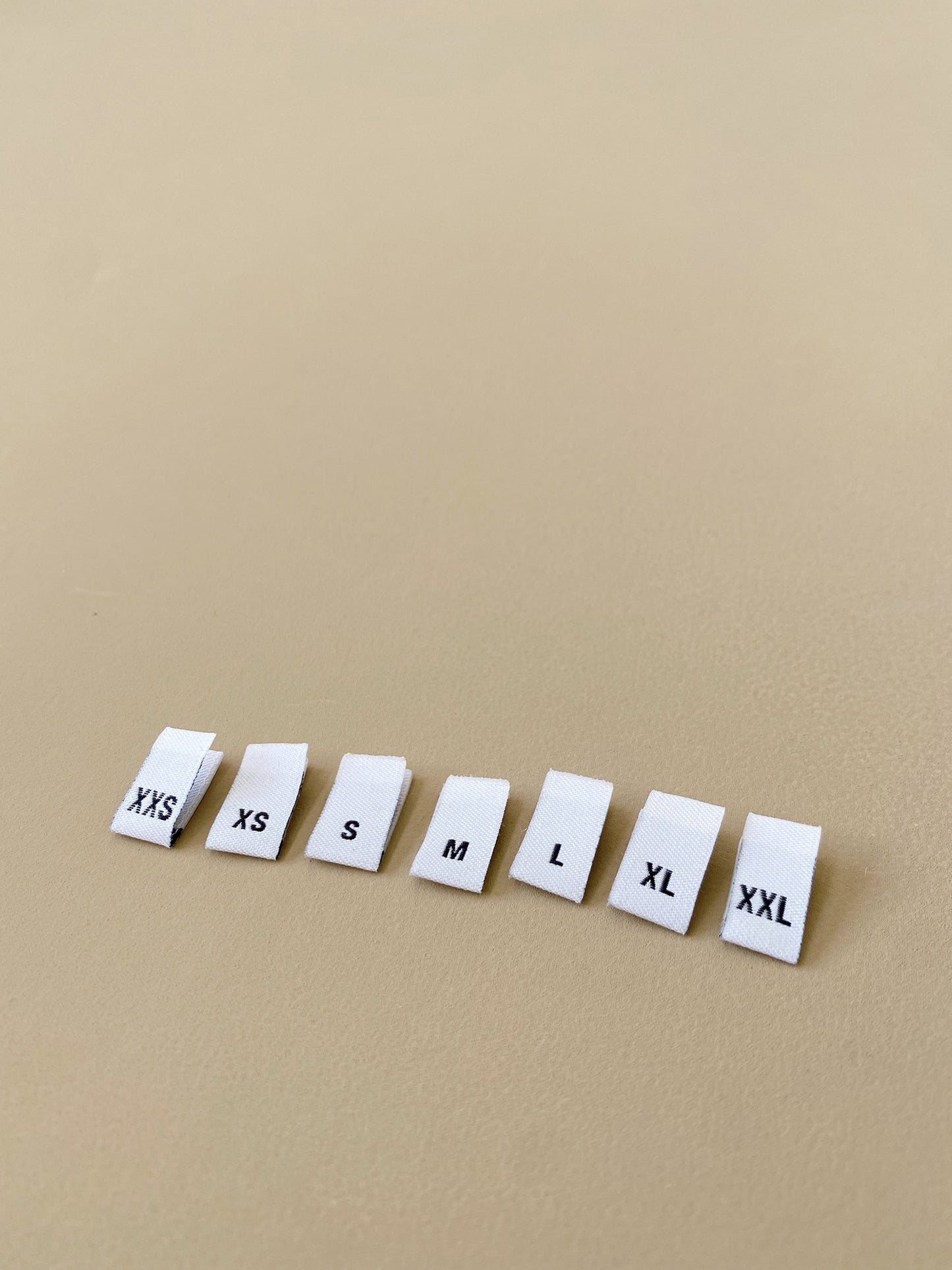 Surplus - Recycled PET Size Labels - Multiple sizes