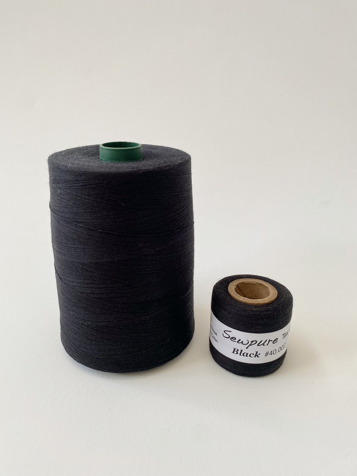 Tex 40 - 100% Organic Cotton Sewing Thread - Black