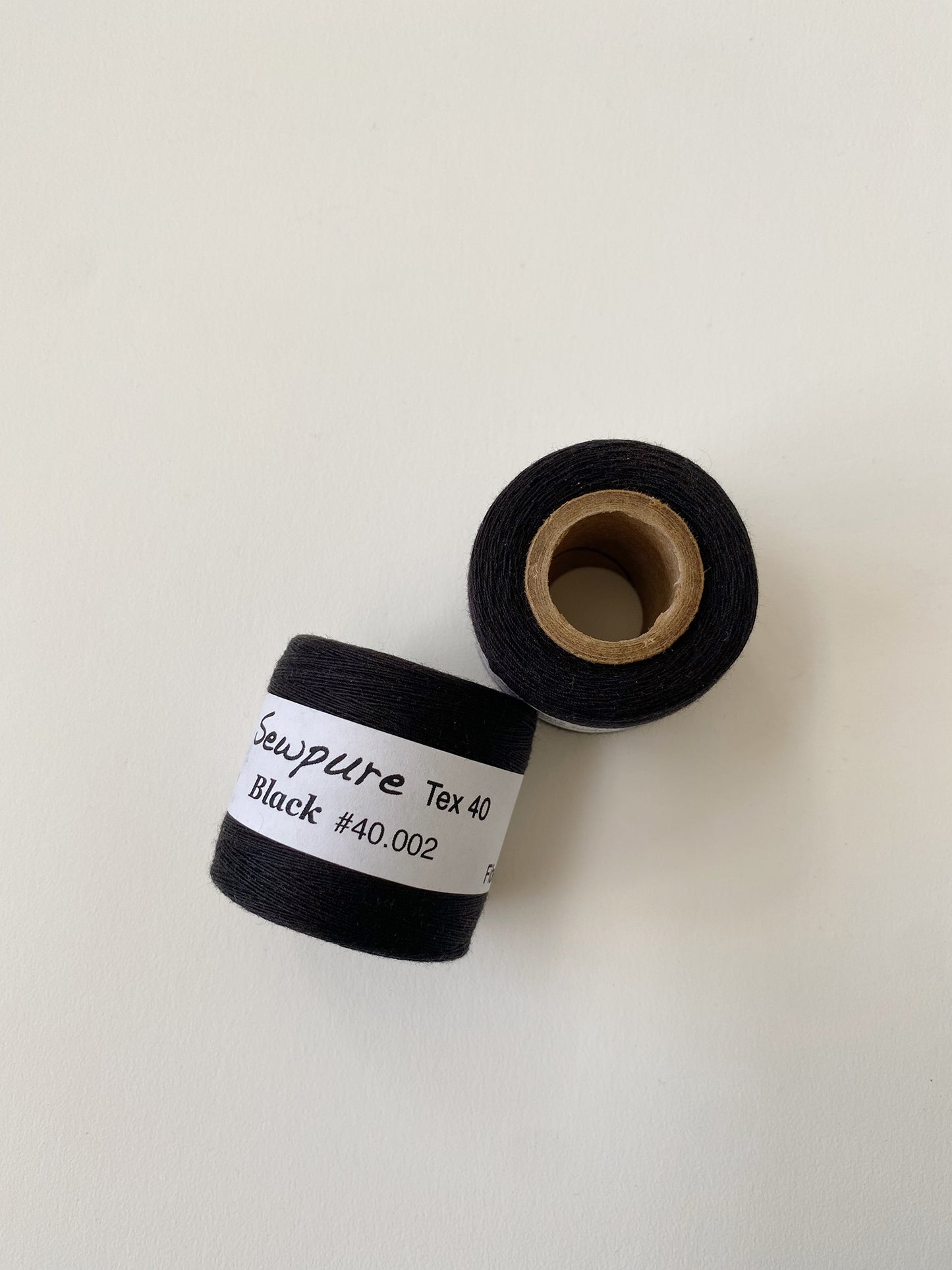 Mini Tex 40 - 100% Organic Cotton Sewing Thread - Black