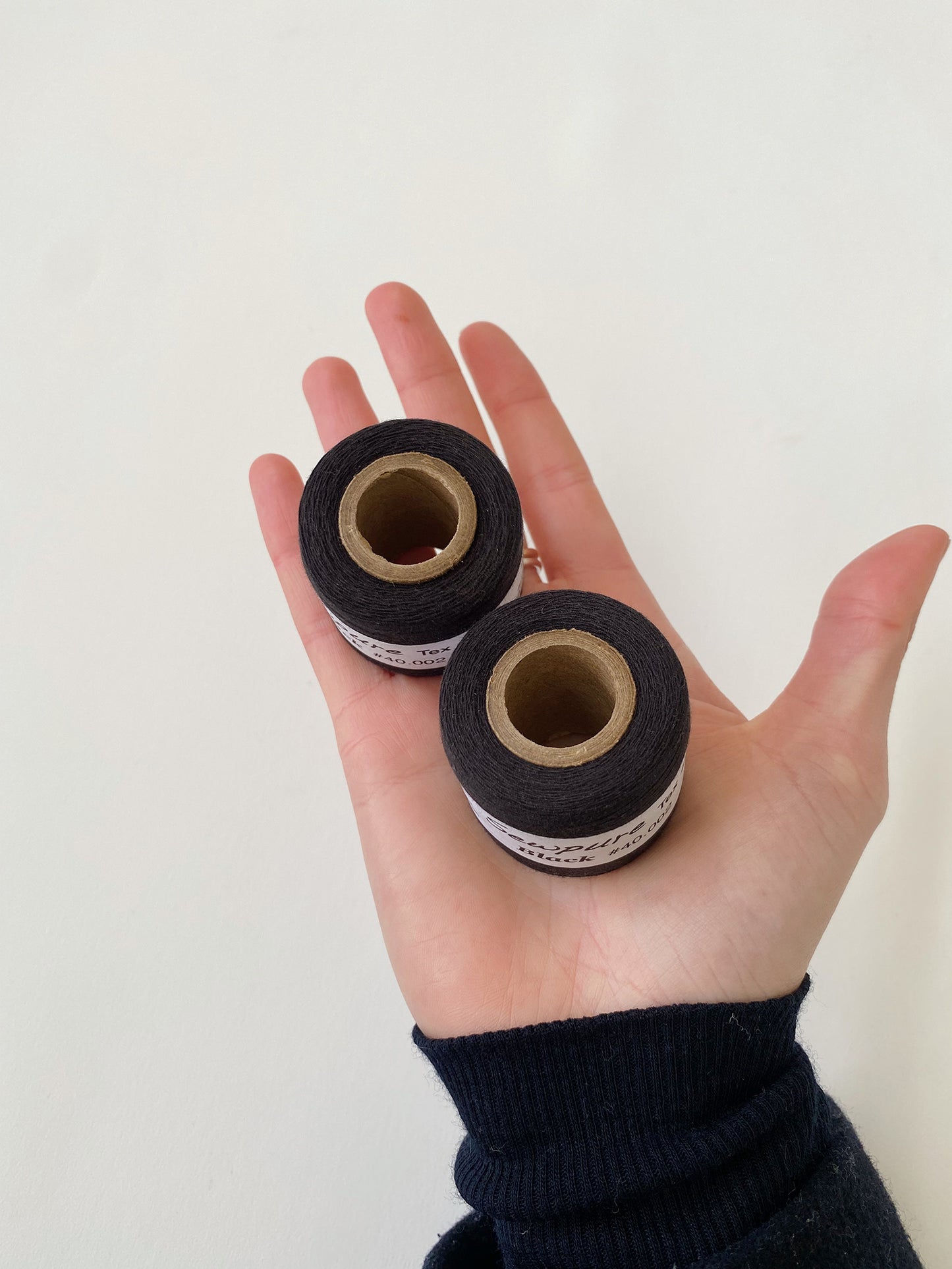 Mini Tex 40 - 100% Organic Cotton Sewing Thread - Black