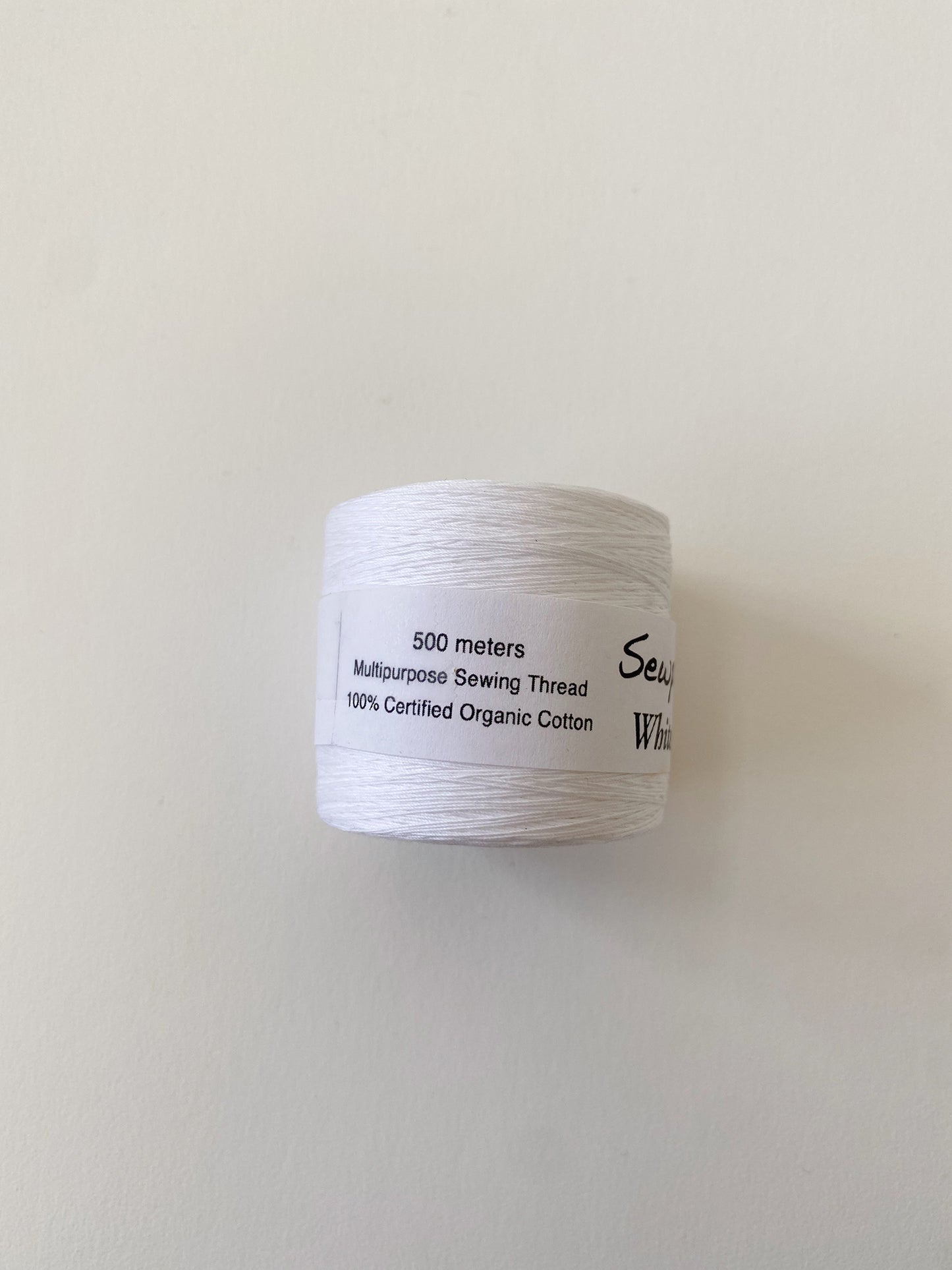 Mini Tex 40 - 100% Organic Cotton Sewing Thread - White