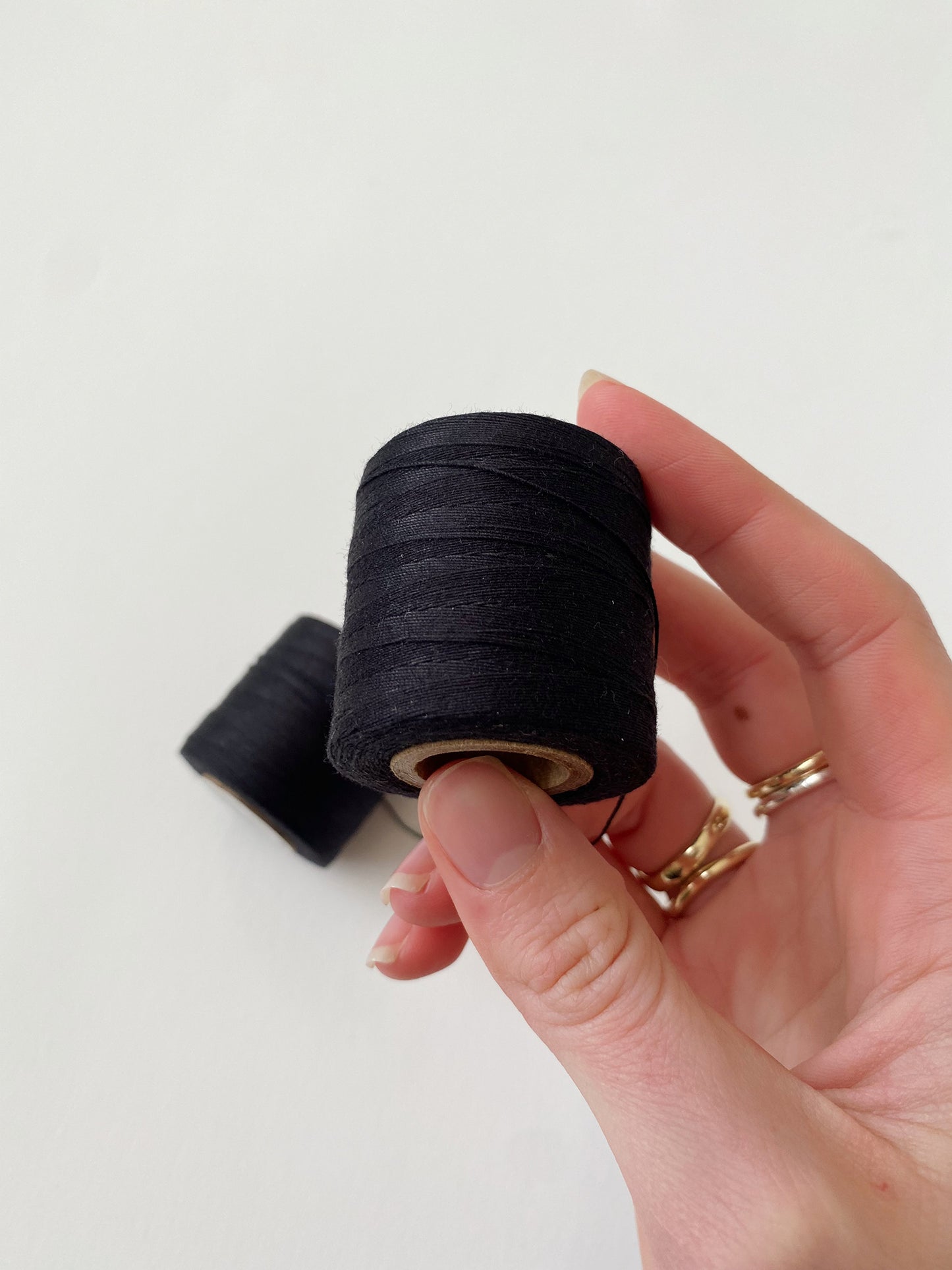 Mini Tex 70 - 100% Organic Cotton Sewing Thread - Black