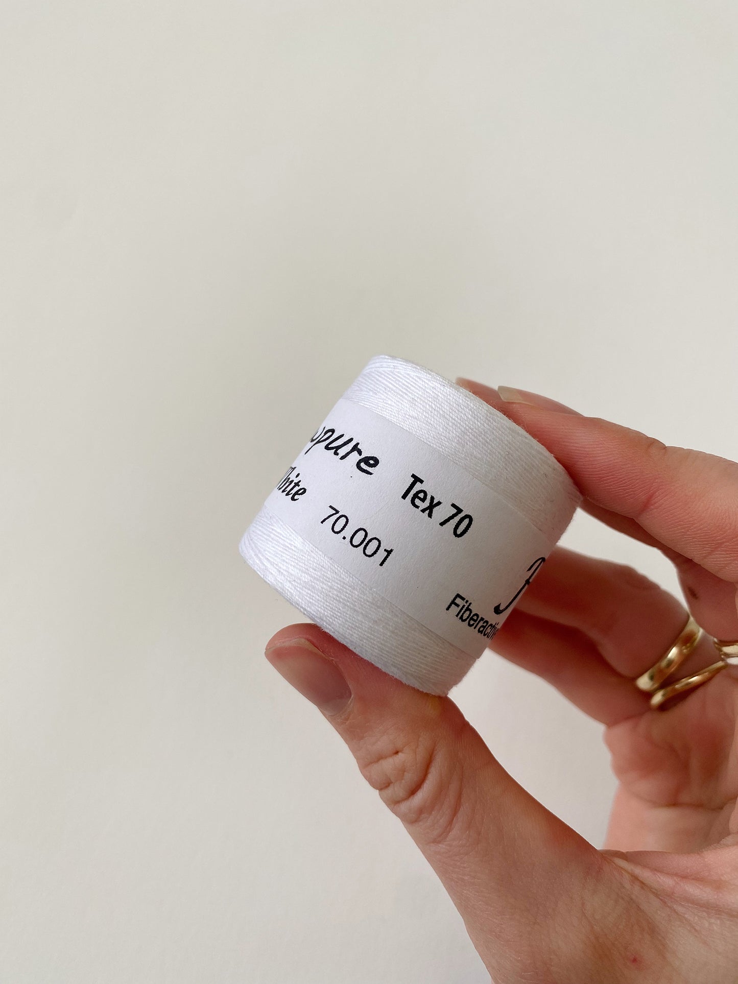 Mini Tex 70 - 100% Organic Cotton Sewing Thread - White