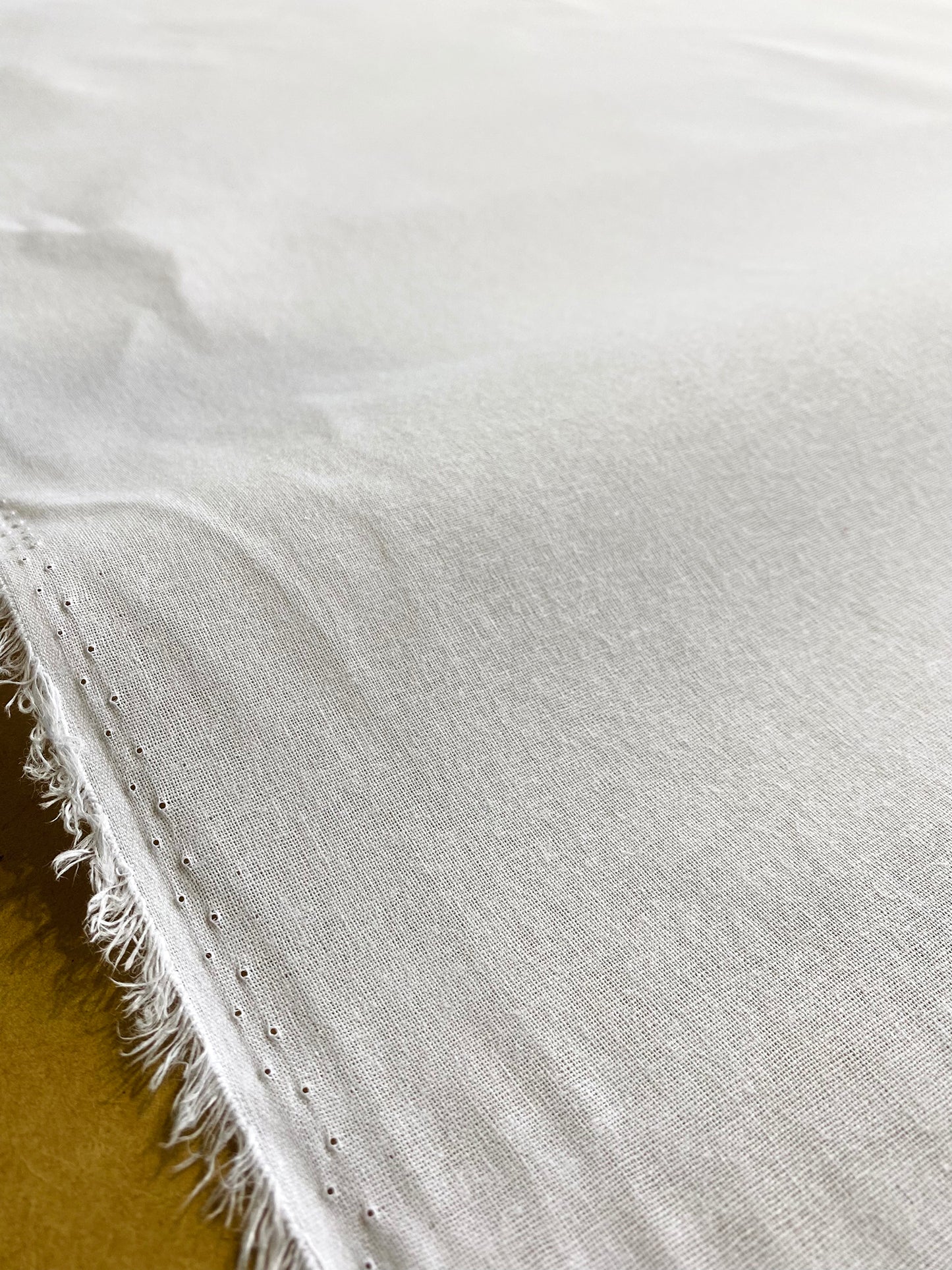 Semi Firm 100% Cotton Sew-in Interlining - White