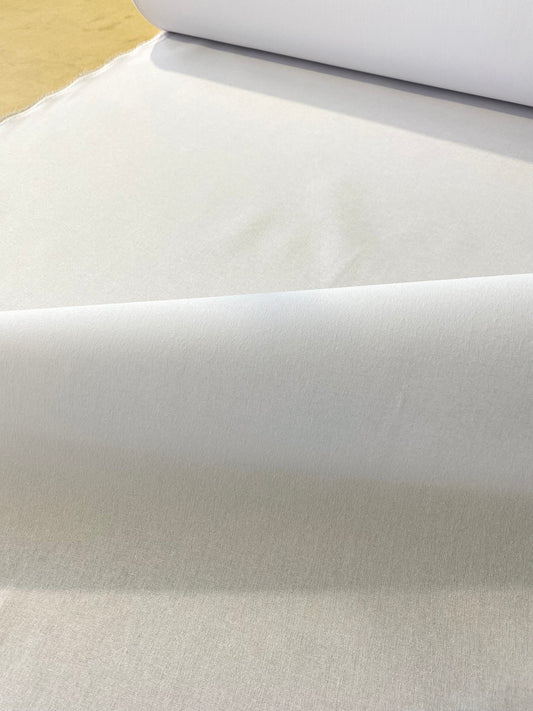 Semi Firm 100% Cotton Sew-in Interlining - White