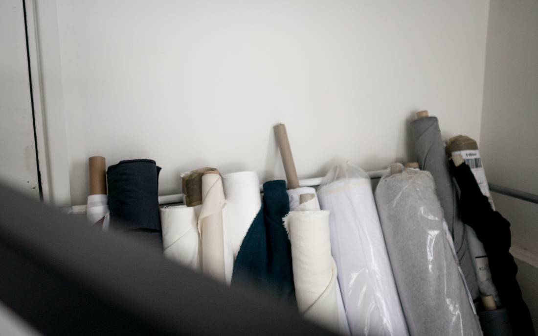 Rolls of surplus fabric ready for sale on the Circular Sourcing Marketplace