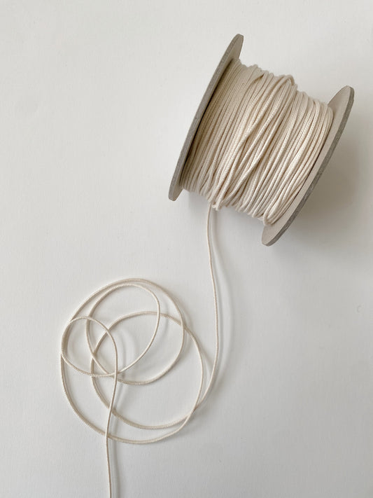 2mm Cord - 100% Cotton - Undyed