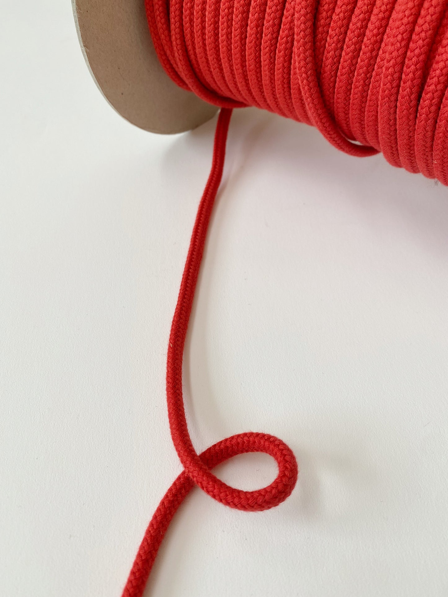 7mm Cord - 100% Cotton - Cherry Red