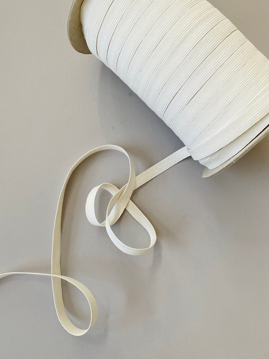 10 mm Flat Elastic – Undyed