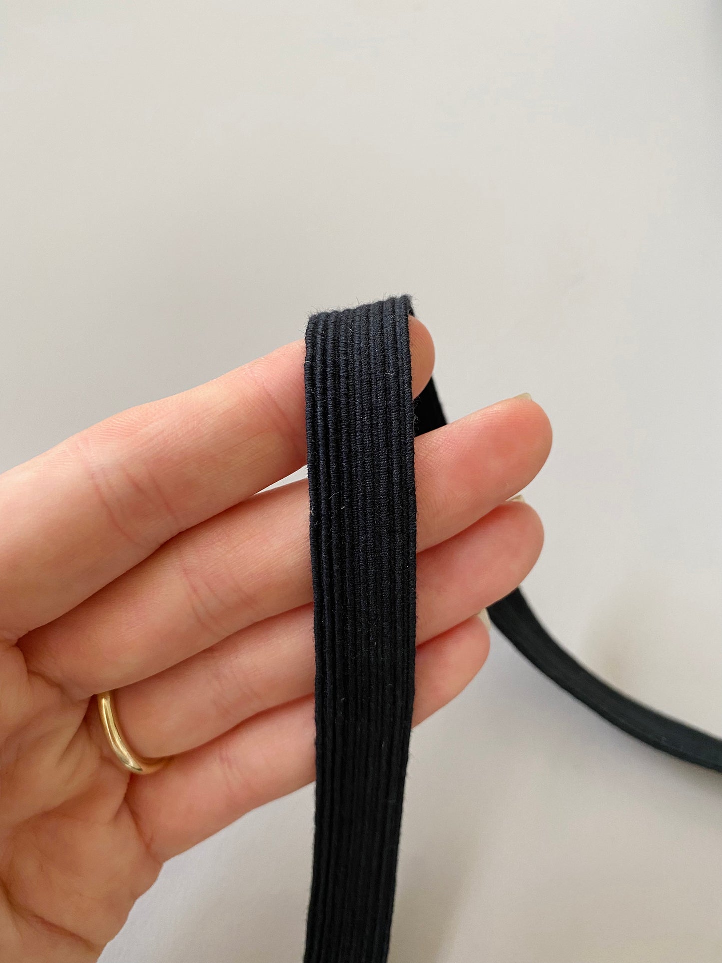 13 mm Flat Elastic – Black