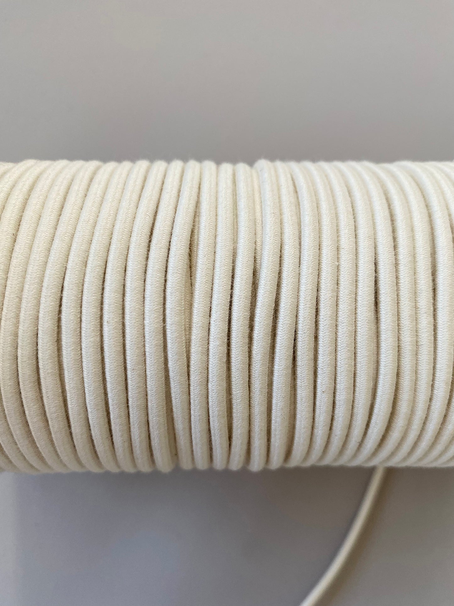 Organic Cotton Elastic Cord approx.3mm (1/8) 9.14 Meters Roll