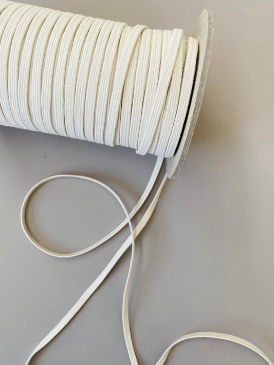 6 mm Flat Elastic – Undyed