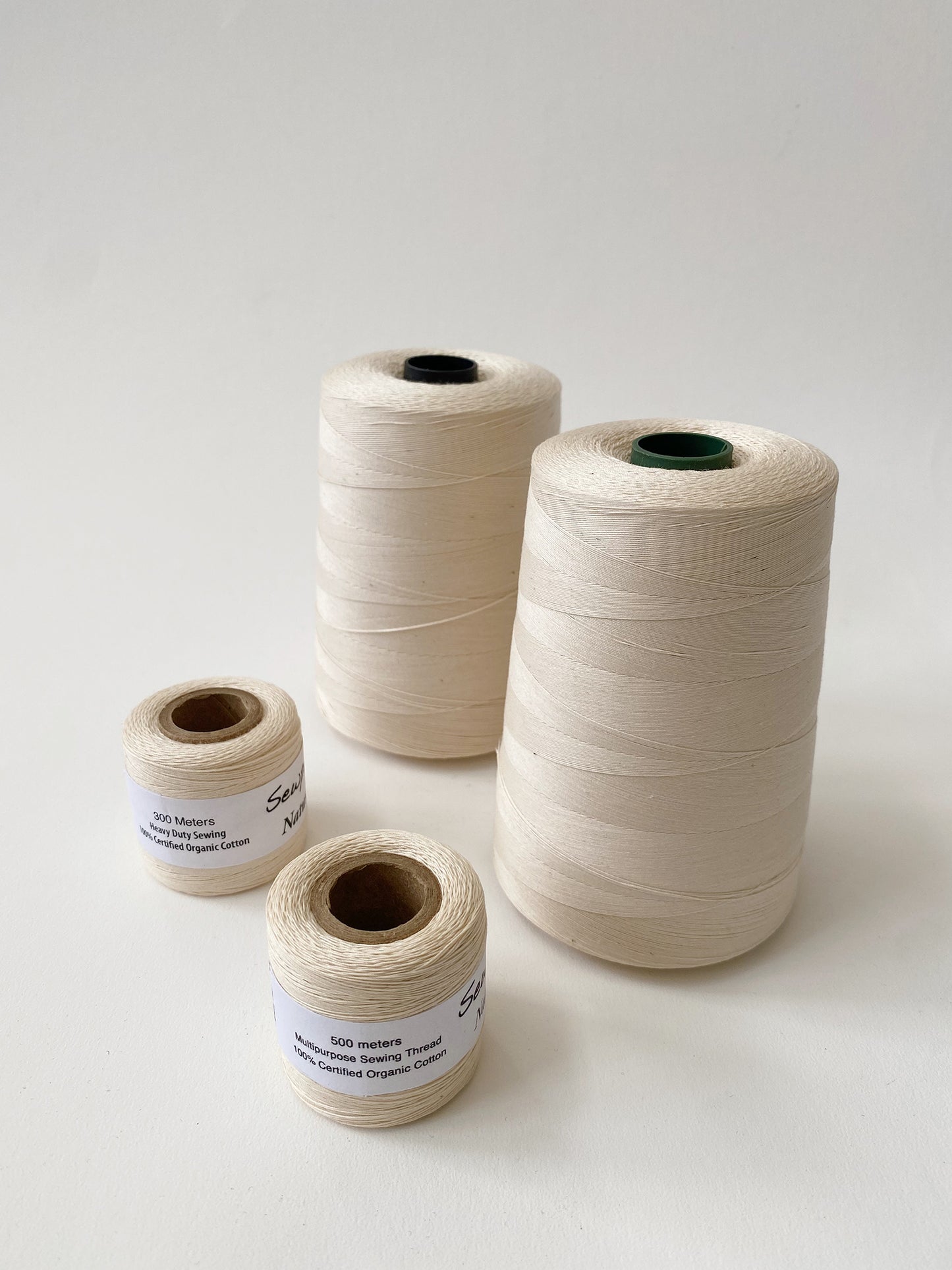 Mini Tex 70 - 100% Organic Cotton Sewing Thread - Undyed